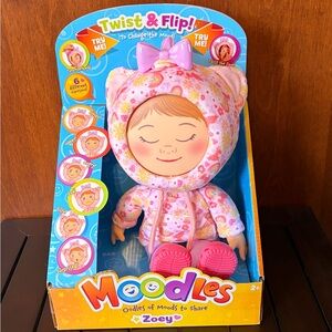 Zoey Twist & Flip Plush Doll - Pink Floral